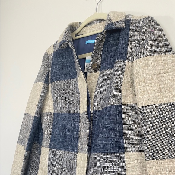 J. McLaughlin Checkered Mid- Season Coat - Picture 4 of 6